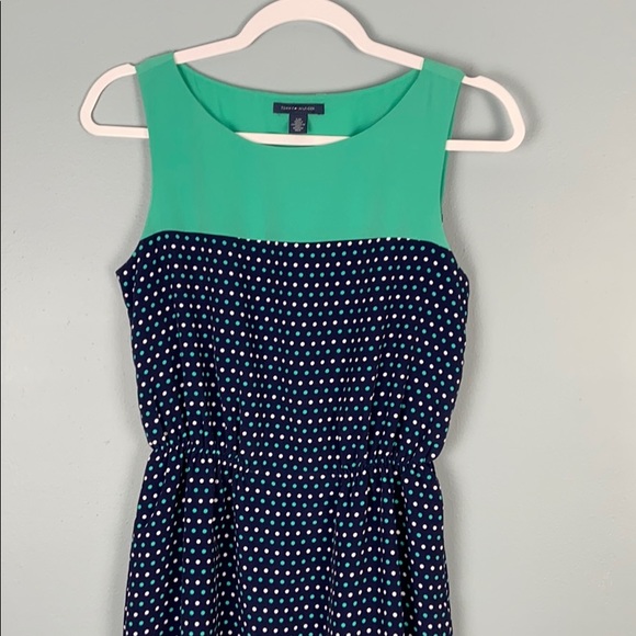 Tommy Hilfiger Navy/Green/White polka dot Dress - Picture 2 of 8